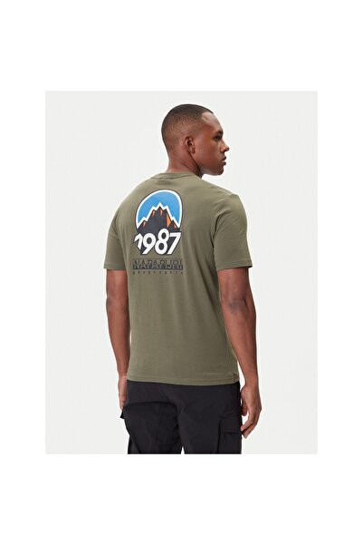 Napapijri Tricou bărbătesc NP0A88SVG0A1 Verde