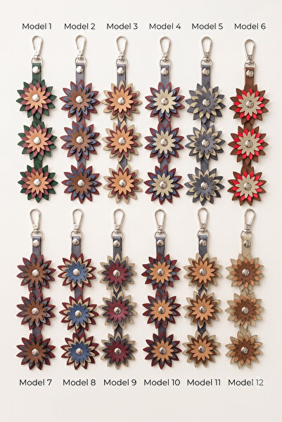sgshobby Bag Ornament, Keychain Accessory and Accessory Faux Leather 3-Layer ...