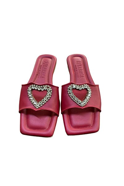 Karaca Women's Flat Thin Sole Stone Slippers