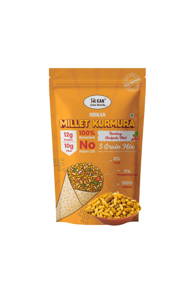 Generic Brand Nihkan Millet Kurmura Puffs – Bombay Chatpata Bhel | 70g
