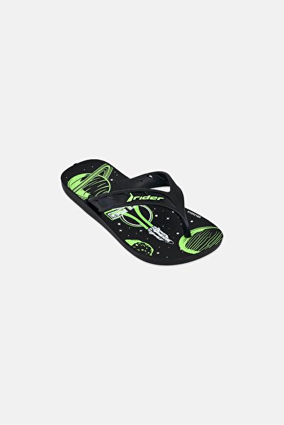 Rider Kids Boy Slip On Slippers, Black