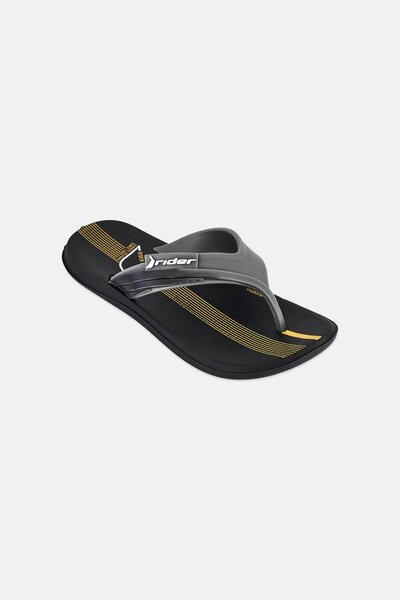 Rider Kids Boy R Line II Slip On Slippers, Black