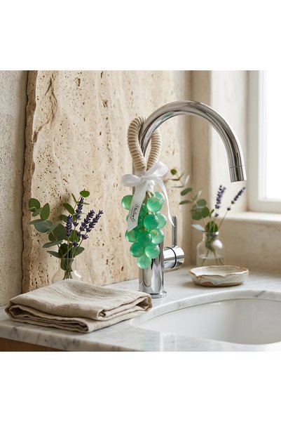 Marka S'Hu Soap Co. Grape Bunch Handmade Decorative Bath Soap – Natural Soap with Hanger – Aesthetic Touch to the Bathroom