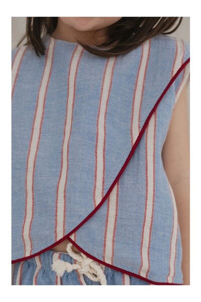 OhlalaKoala Red Striped Girl's Blouse