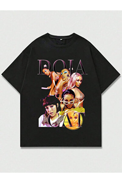 MAGORS Doja Cat majica sa printom, unisex, oversize kroj, 100% pamuk, okrugli...