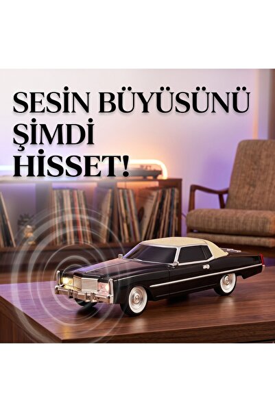 wiks Retro Klasik Otomobil Figürlü Kablosuz Bluetooth Hoparlör - Güçlü Bass, ...