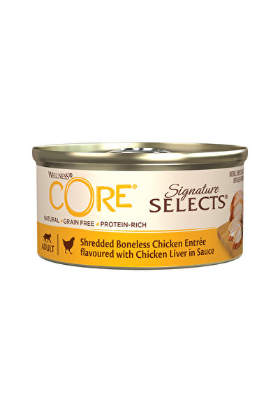 Wellness Core Signature Selects Shredded Chicken with Chicken Liver Wet Cat Food