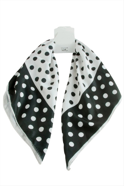 Generic Brand Spotted Patterned Zr Satin Scarf 50*50 cm