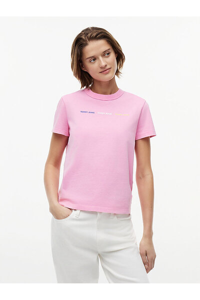 Tommy Hilfiger TJW Kadın Regular Repeat Wash T-shirt