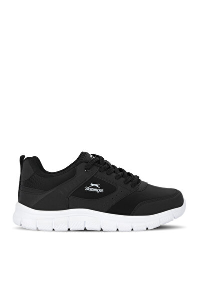 Slazenger حذاء رياضي نسائي من GENFIT باللونين الأسود والأبيض للجري والمشي
