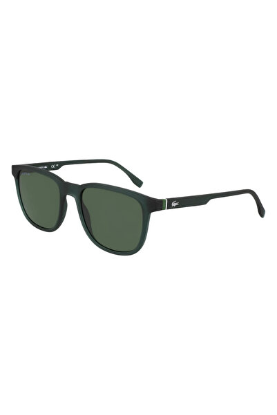Lacoste L6029SN 301 Unisex Dikdörtgen Yeşil Çerçeve Yeşil Cam Güneş Gözlüğü 53