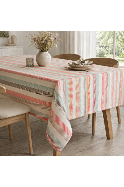 desenizmir Digital Printed Babyface Fabric Pastel Pattern Tablecloth
