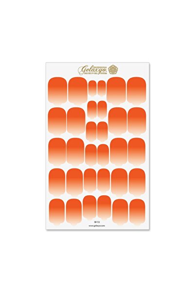 GELAXYO Nail Wraps - W13 - Dégradé Orange
