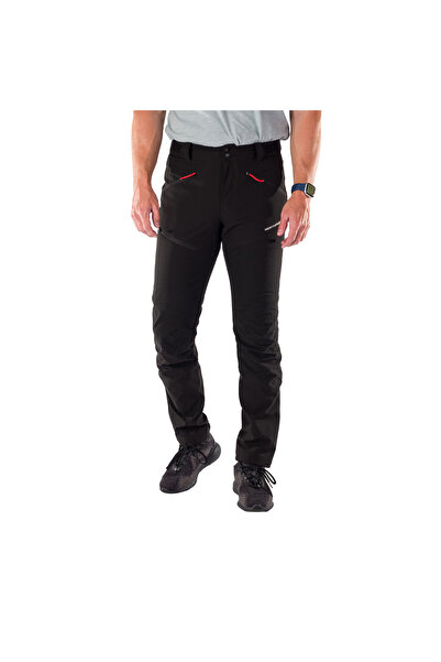NORTHFINDER Pantaloni softshell de drumeție pentru bărbați - LUPERCO, Negru