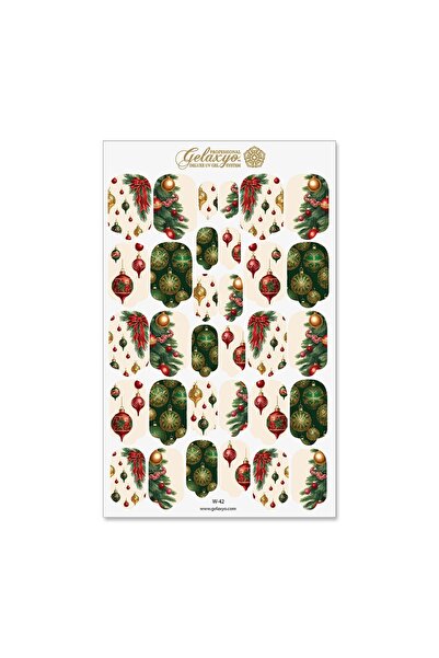 GELAXYO Nail Wraps - W42 - Christmas Heirloom