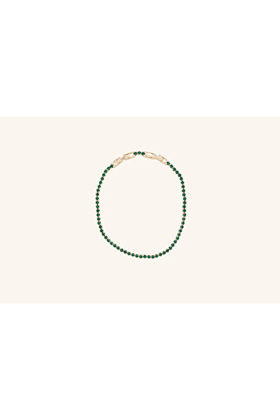 Generic Brand Brățară placată cu aur Celine, tip tennis, 17 cm cu prelungire ...