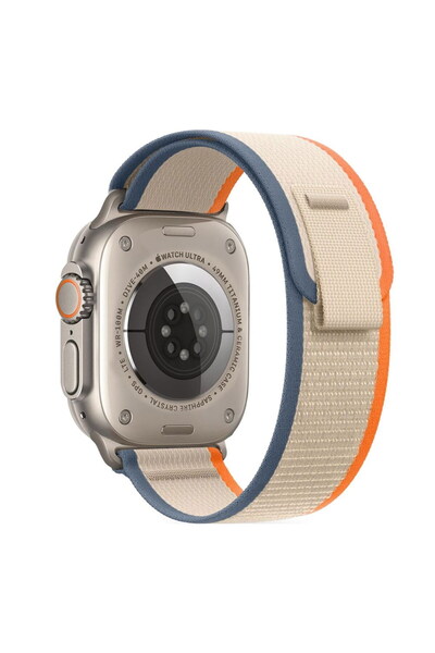 Tech-Protect Λουράκι Νάιλον για Apple Watch 42/44/45/46/49 χιλ. - Κρεμ