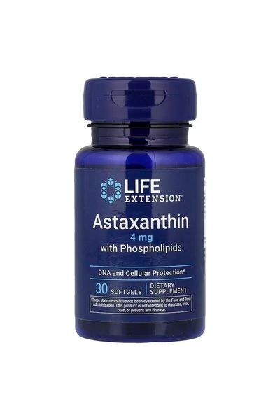 Life Extension Astaxanthin with Phospholipids 4 mg 30 Softgels DNA and Cellul...