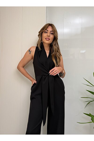 ModayButik Royal Aura Kuşaklı Tulum