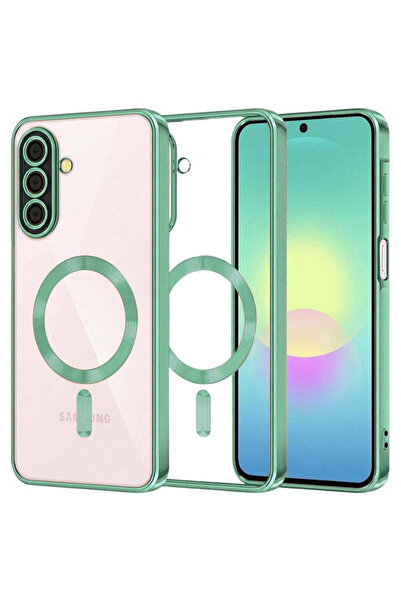 Techsuit Case for Samsung Galaxy A27 5G, Lux Crystal MagSafe, light green