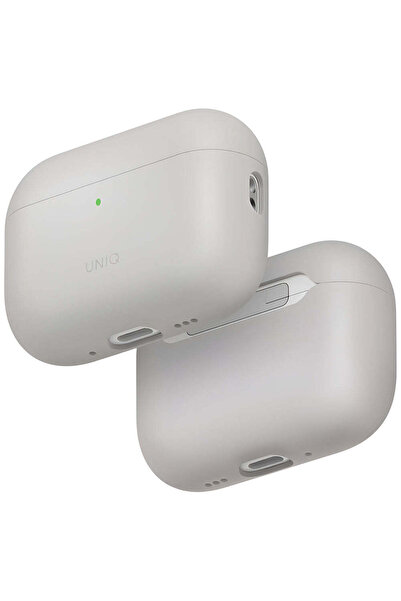 uniq Husă pentru AirPods Pro 3, Lino Hybrid Liquid Silicon, Bej