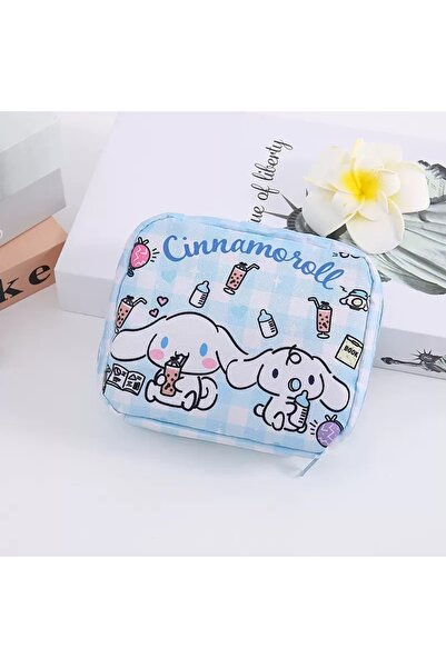 synshop Cinnamoroll Patterned Sanitary Pad Bag with Rabbit Design |   Organiz...