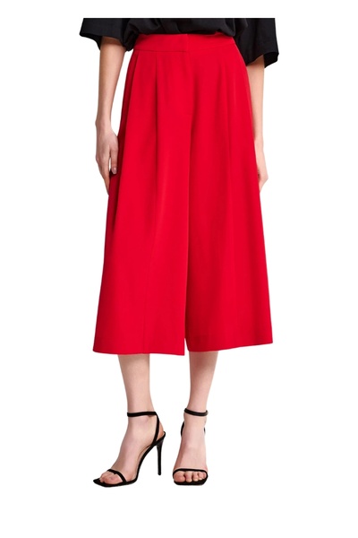 Funky Buddha Ζιπ Κιλότ Παντελόνι FBL013-116-02 – Salsa Red - m