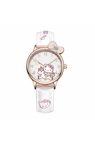 synshop Kedili Hello Kittyyy Unicorn Desenli Kadın Genç Kız Çocuk Kol Saati –...