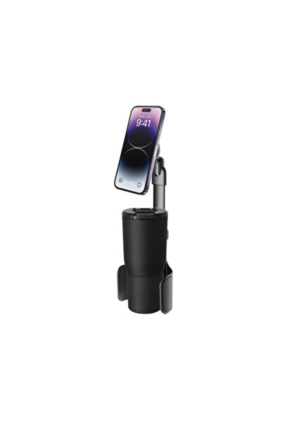 Tradeo 2-in-1 Magnetic Car Phone Holder with Cup Holder Mount, Adjustable 360...