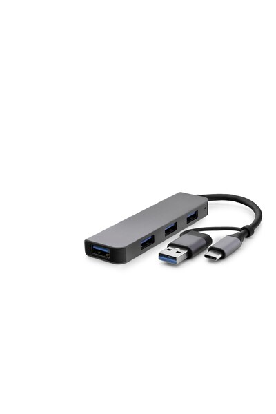 Skygo USB Type-C 3.0 Hub 4 Port 5 Gbps Gray Hdx7825