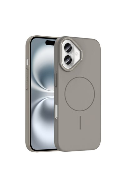 zore iPhone 16 Case Slim Magsafe Camera Raised Soft Silicone Omsy