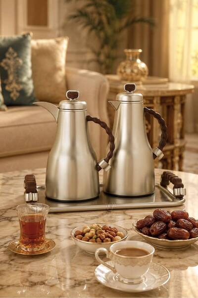 Generic Modern All-In-One Serving Set (3Pcs) - Two Stainless Steel Matt Nicke...