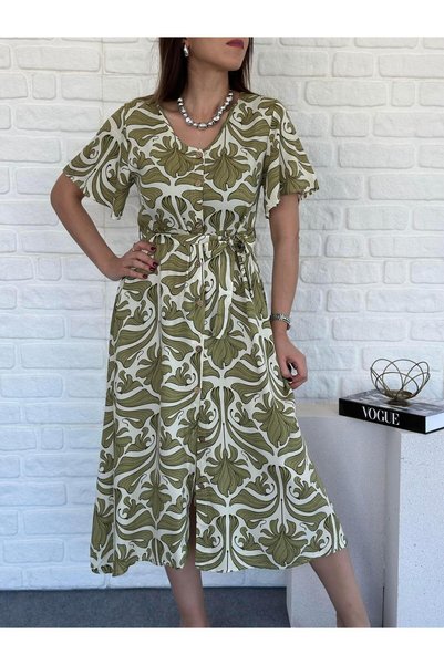 Goncalya Shirt Dress Khaki