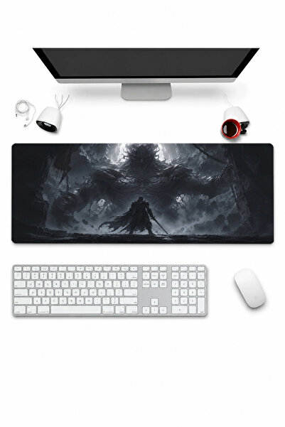 SonicTouch Keyboard Mousepad 32X70Cm Guardian of Darkness Seamless Smooth Liq...