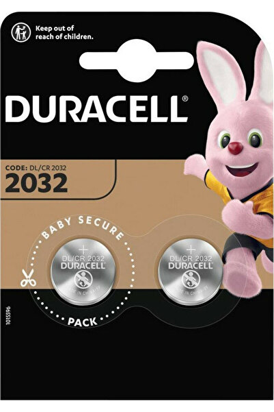 Duracell Μπαταρίες ρολογιού λιθίου CR2032 3V 2 τεμάχια (D3921G)