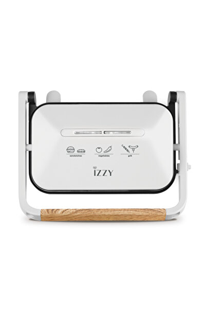 izzy IZ-2013 Τοστιέρα για 2 τοστ 1300W Λευκό (224145)