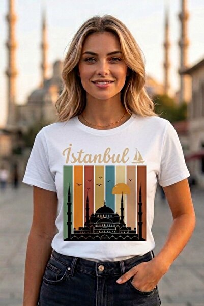 Baran Işık تي شيرت مطبوع عليه مسجد السلطان أحمد في اسطنبول للجنسين - تي شيرت ...