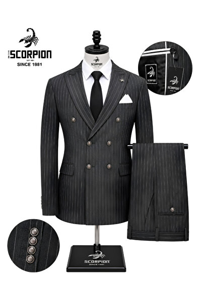Plus Scorpion Costum Bărbați Premium 2 Piese, Costum Clasic Stil Italian, Set...