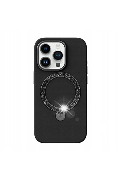Joyroom Pn-15L4 Husă Dancing Circle pentru iPhone 15 Pro Max, Capac spate negru