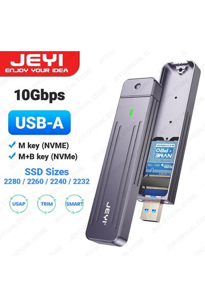 Choice1 JEYI 2280 Version JEYI M.2 NVMe(USB 3.2 10Gbps)Direct-attach Enclosur...