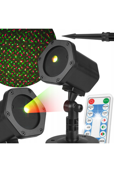 LTCHE Proiector LED de Crăciun cu efect de zăpadă și spot laser pentru acasă