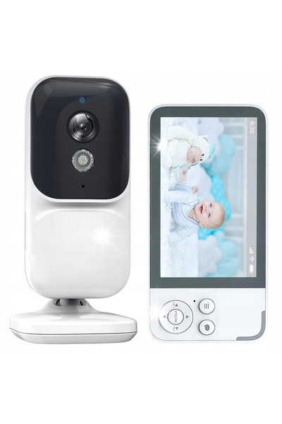 LTCHE Monitor electronic pentru bebeluși cu cameră live, cântece de leagăn, s...