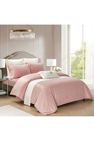 Pucioasa Fabrica 100% Cotton Jacquard Duvet Cover Set with Stretchy – 4 piece...