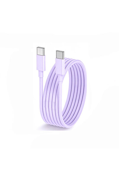 Choice 3M 2PCS PURPLE USB C to Type C Multi Color Cable PD Fast Charging Data...