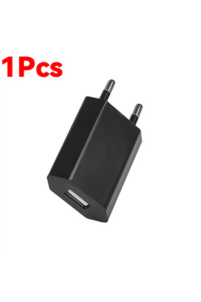 Choice1 1Pcs EU Plug Black 1-5Pcs Universal EU Plug USB Charger 5V 1A Fast Ch...