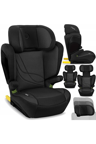 MOMIDEA Scaun auto Momi Mei 100-150 cm Negru 15-36kg Isofix