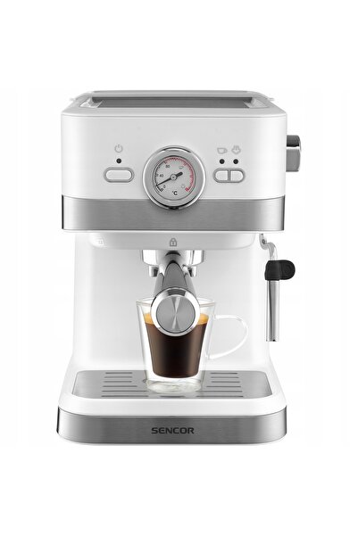 Sencor Espressor cu manetă, presiune 20 bar, SES1720WH, 1050W, pentru două ca...