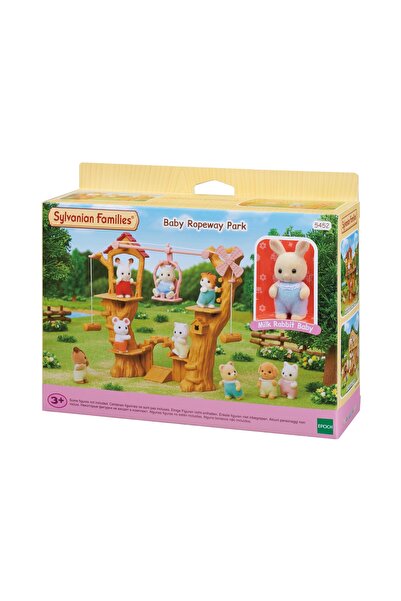 NO BRAND Sylvanian Families Set trenuleț cu frânghie cu figurină Iepure Biscuit