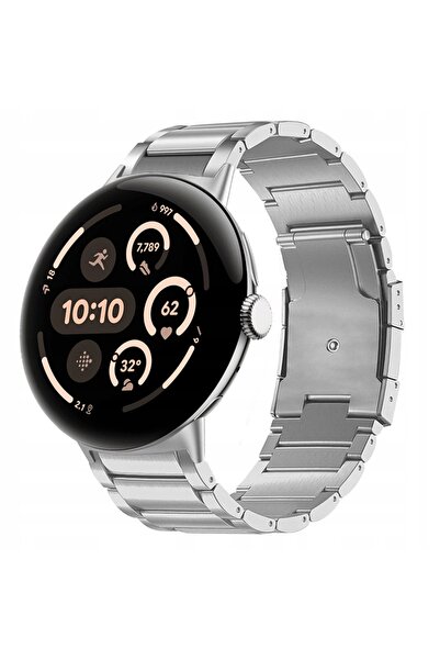 NO BRAND Hayonliy Ha212-2 Brățară argintie pentru Google Pixel Watch 3 45mm
