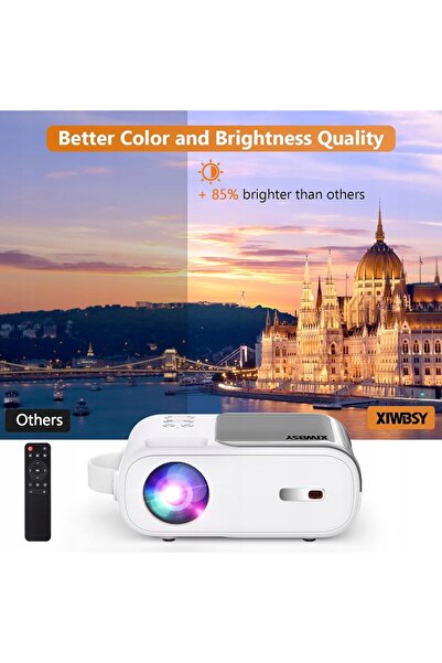 NO BRAND Mini Proiector Led Wifi Bluetooth 9500 Lumeni Xiwbsy Q2